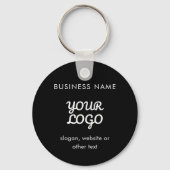 Moderne promotionele logo & tekst | Aanpasbare kle Sleutelhanger (Achterkant)