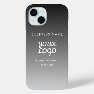 Moderne promotionele Logo & tekst Bewerkbare kle iPhone 15 Case