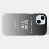 Moderne promotionele Logo & tekst | Bewerkbare kle Case-Mate iPhone Case (Achterkant (horizontaal))