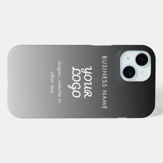 Moderne promotionele Logo & tekst | Bewerkbare kle Case-Mate iPhone Case (Achterkant (horizontaal))