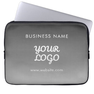 Moderne promotionele Logo & tekst   Bewerkbare kle Laptop Sleeve