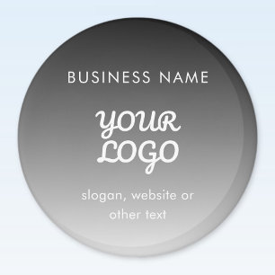 Moderne promotionele Logo & tekst   Bewerkbare kle Magneet