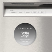 Moderne promotionele Logo & tekst | Bewerkbare kle Magneet (Insitu (Vaatwasser))