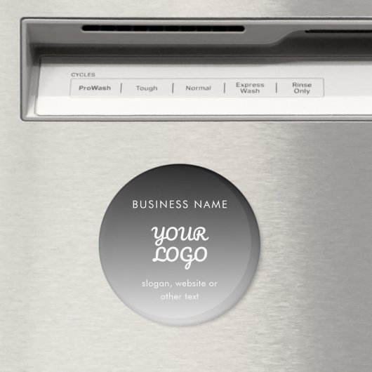 Moderne promotionele Logo & tekst | Bewerkbare kle Magneet (Insitu (Vaatwasser))