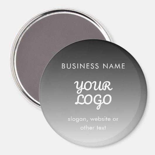 Moderne promotionele Logo & tekst | Bewerkbare kle Magneet (Voorkant / Achterkant)