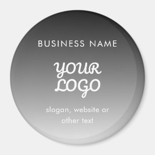 Moderne promotionele Logo & tekst   Bewerkbare kle Magneet