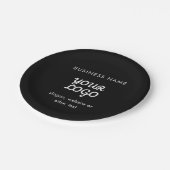 Moderne promotionele Logo & tekst | Bewerkbare kle Papieren Bordje (Gekanteld)