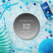 Moderne promotionele Logo & tekst | Bewerkbare kle Papieren Bordje (Feest)