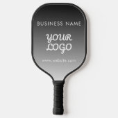 Moderne promotionele Logo & tekst | Bewerkbare kle Pickleball Paddle (Achterkant)