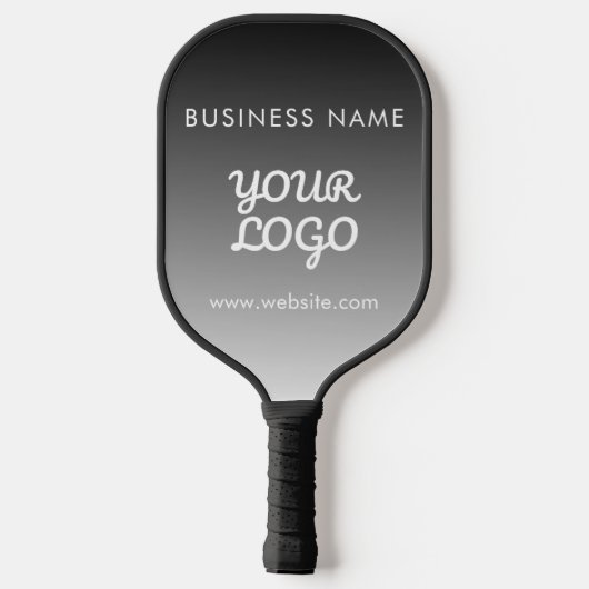 Moderne promotionele Logo & tekst | Bewerkbare kle Pickleball Paddle (Achterkant)