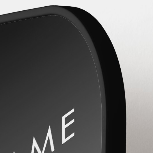 Moderne promotionele Logo & tekst | Bewerkbare kle Pickleball Paddle (Links Detail)