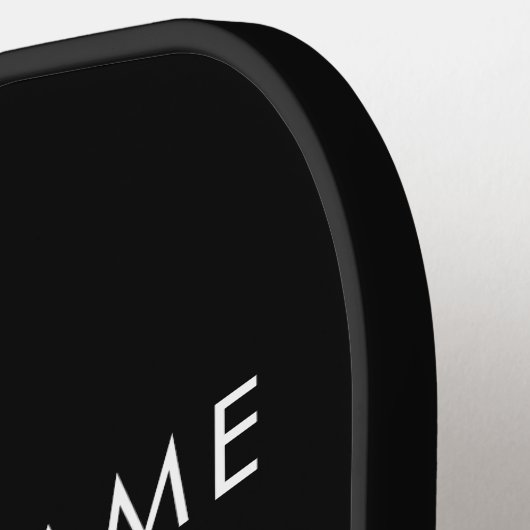 Moderne promotionele Logo & tekst | Bewerkbare kle Pickleball Paddle (Links Detail)