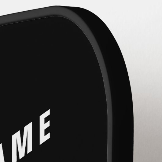 Moderne promotionele Logo & tekst | Bewerkbare kle Pickleball Paddle (Links Detail)