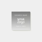 Moderne promotionele Logo & tekst | Bewerkbare kle Post-it® Notes (Voorkant)