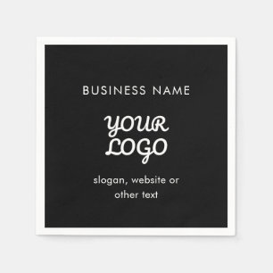 Moderne promotionele Logo & tekst   Bewerkbare kle Servet