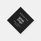 Moderne promotionele Logo & tekst | Bewerkbare kle Servet (Hoek)