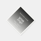 Moderne promotionele Logo & tekst | Bewerkbare kle Servet (Hoek)