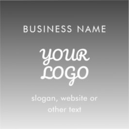 Moderne promotionele Logo & tekst | Bewerkbare kle Sticker