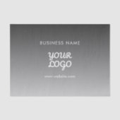 Moderne promotionele Logo & tekst | Bewerkbare kle Tissuepapier (Voorkant)