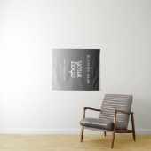 Moderne promotionele Logo & tekst | Bewerkbare kle Wandkleed (In Situ (horizontaal))