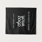 Moderne promotionele Logo & tekst | Bewerkbare kle Wandkleed (Voorkant (horizontaal))