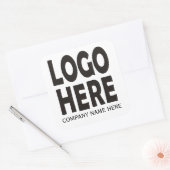 Moderne promotionele zakelijke aangepaste logo vierkante sticker (Envelop)