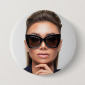 Moderne promotionele zakelijke fotografie foto ronde button 7,6 cm (Voorkant)