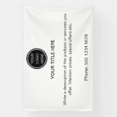 Moderne promotionele zakelijke Logo Adverteren tek Spandoek (Verticaal)