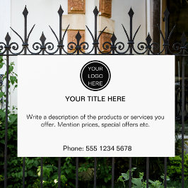 Moderne promotionele zakelijke Logo Adverteren tek Spandoek