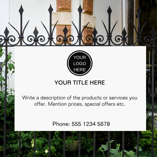 Moderne promotionele zakelijke Logo Adverteren tek Spandoek