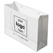 Moderne promotionele zakelijke Logo Groot Cadeauzakje (Voorkant Gekanteld)