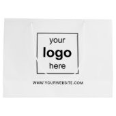 Moderne promotionele zakelijke Logo Groot Cadeauzakje (Achterkant)