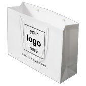 Moderne promotionele zakelijke Logo Groot Cadeauzakje (Achterkant Gekanteld)