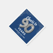 Moderne proost op 90 jaar Volwassen Verjaardagsser Servet (Hoek)