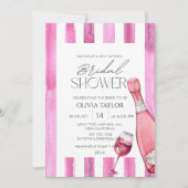 Moderne Prosecco Champagne Vrijgezellenfeest Invit Kaart (Voorkant)