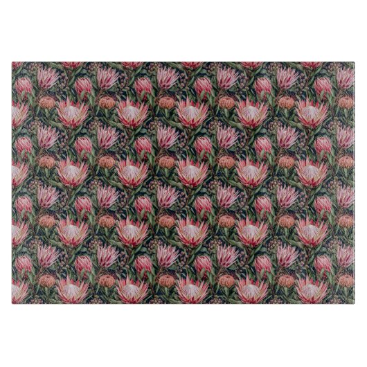 Moderne Protea Botanische Esthetiek Snijplank (Voorkant)