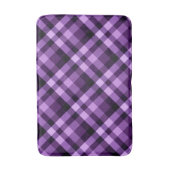 Moderne pruim Paarse geruite motief medium badmat (Voorkant Verticaal)