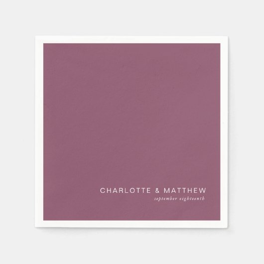 Moderne pruim servet (Voorkant)