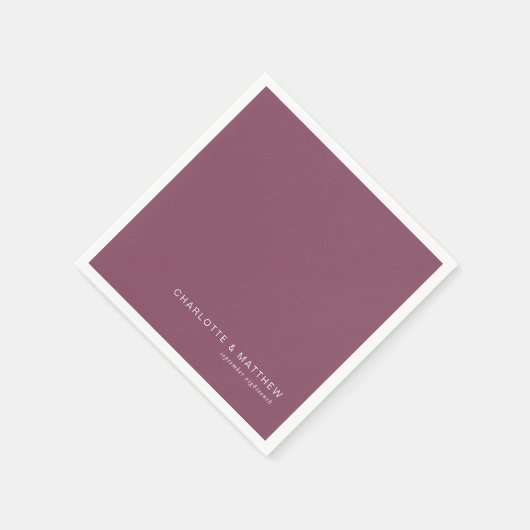 Moderne pruim servet (Hoek)