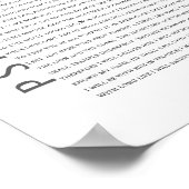 Moderne Psalm 91 Bijbelse Scripture Christelijk Bi Poster (Hoek)