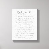 Moderne psalm 91 over mijn familie Christelijk Canvas Afdruk (Voorkant)