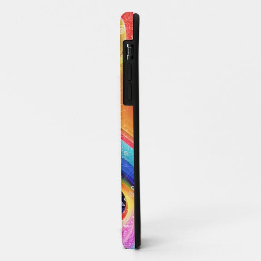 Moderne psychedelische Abstracte oog geometrische Case-Mate iPhone Case (Achterkant/links)