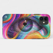 Moderne psychedelische Abstracte oog geometrische  Case-Mate iPhone Case (Achterkant (horizontaal))