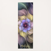 Moderne Psychedelische Fractale Bloemblad Yogamat (Voorkant)