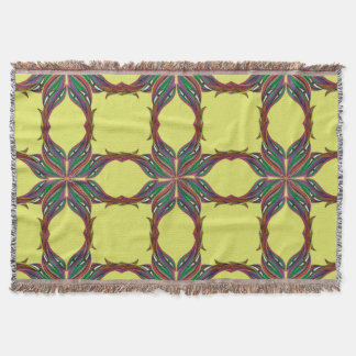 Moderne psychedelische mandala deken