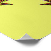 Moderne psychedelische mandala poster (Hoek)