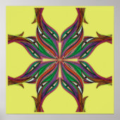 Moderne psychedelische mandala poster (Voorkant)