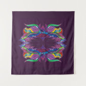 Moderne psychedelische mandala wandkleed (Voorkant (horizontaal))