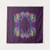 Moderne psychedelische mandala wandkleed (Voorkant)