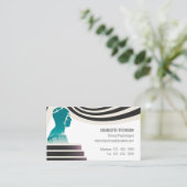 Moderne psycholoog en raadsman visitekaartje (Staand voorkant)